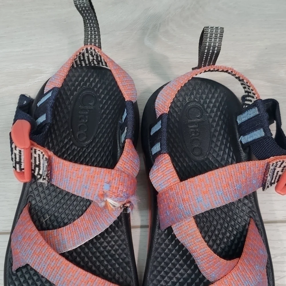 Chaco Z/1 Kids Bigs Girl Penny Coral Outdoor Sandals shoes sz 12